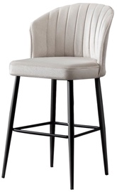 Bāra krēsls Kalune Design Rubi 107BCK1122, melna/krēmkrāsa, 42 cm x 52 cm x 97 cm, 4 gab.