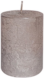 Свеча цилиндрическая Bolsius Rustic Metallic, 75 час, 70 мм x 90 мм