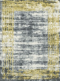 Paklājs Alfa 3731 GB12, dzeltena/pelēka, 230 cm x 160 cm