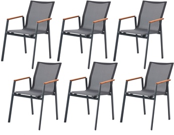 Садовый стул Floriane Garden Next, антрацитовый, 65 см x 61 см x 85 см