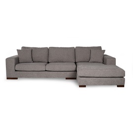 Kampinė sofa Hanah Home Nplus, pilka, dešininė, 179 x 279 cm x 80 cm