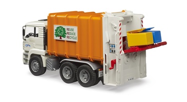 Rotaļlietu atkritumu vedējs Bruder GARBAGE TRUCK 4080202-2696, daudzkrāsains