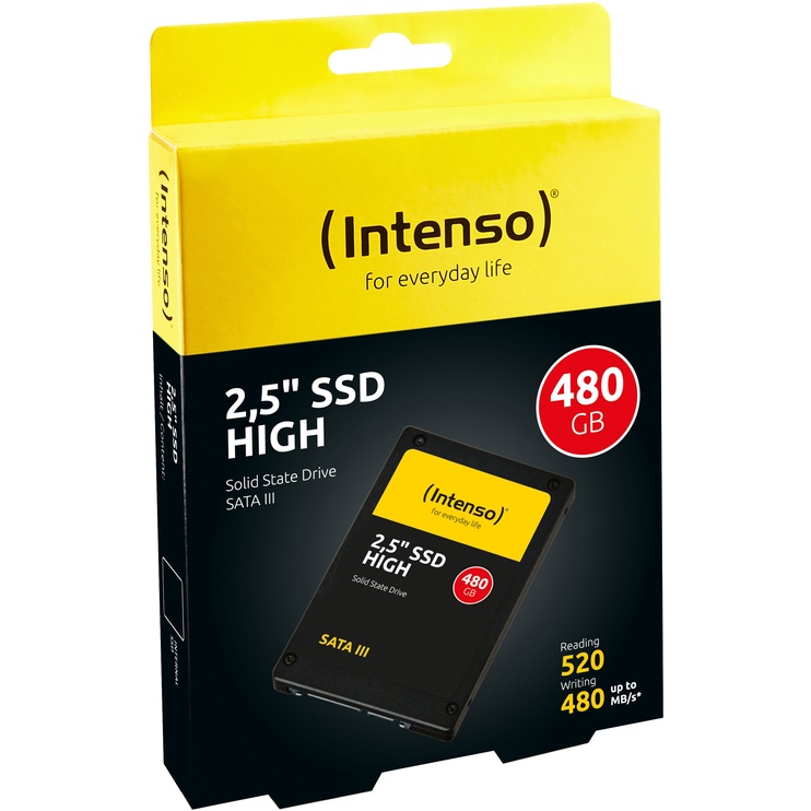 Kietasis diskas (SSD) Intenso High 3813450, 2.5", 480 GB