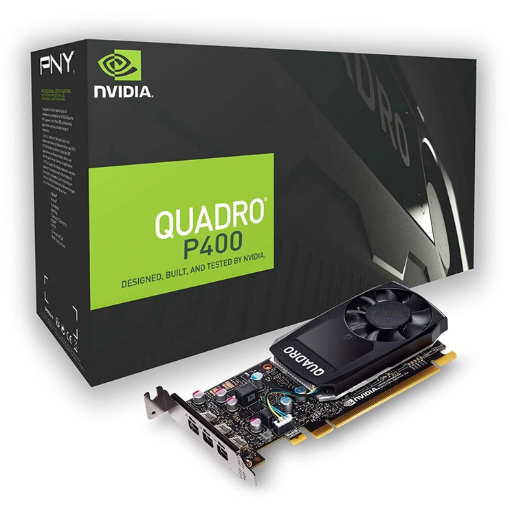Видеокарта PNY Quadro P400 PCIE VCQP400-PB, 2 ГБ, GDDR5
