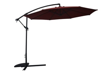Садовый зонт от солнца Domoletti Garden, 300 см, красный/вишневый