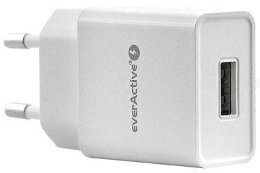 Telefona lādētājs Everactive SC200, USB, balta, 12 W