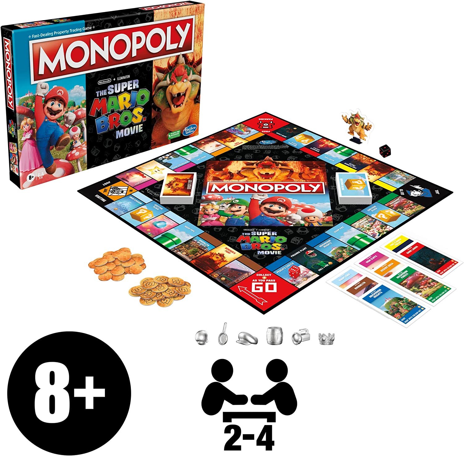 Настольная игра Hasbro Gaming Monopoly Super Mario Movie, EN - 1a.lt