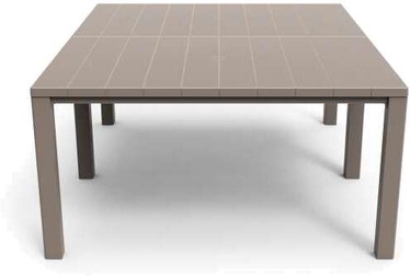 Lauko stalas Keter Julie Double Table, smėlio, 90 cm x 295 cm x 74.5 cm