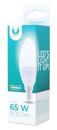 Лампочка Forever Light LED, C37, теплый белый, E14, 10 Вт, 900 лм