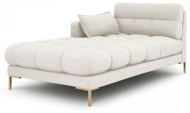 Dīvāns Micadoni Home Mamaia Chaise Longue, gaiši bēša, kreisais, 185 x 105 cm x 75 cm