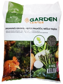 Органические удобрения из птичьего помета универсальные Garden Center, гранулированные, 4 кг