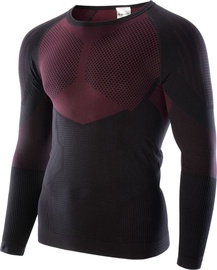 Termokrekls, vīriešu Hi-Tec Hino Top Men, melna/bordo, XL/XXL