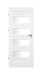 Siseukseleht Domoletti EUBE, vasakpoolne, valge, 203.5 x 64.4 x 4 cm