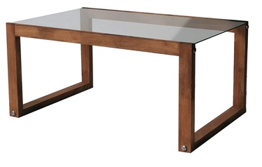 Kafijas galdiņš Kalune Design Via, brūna, 850 mm x 550 mm x 400 mm