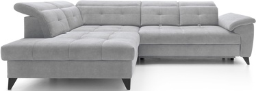 Stūra dīvāns Inferne Aura 04, pelēka, kreisais, 297 x 210 cm x 107 cm