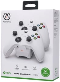 Uzlādes stacija PowerA Charging Station for XBOX SeriesX/S/One Controllers White