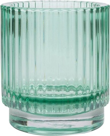 Svečturis T-Light Plisa THK-078360, stikls, Ø 7 cm, 8 cm, zaļa