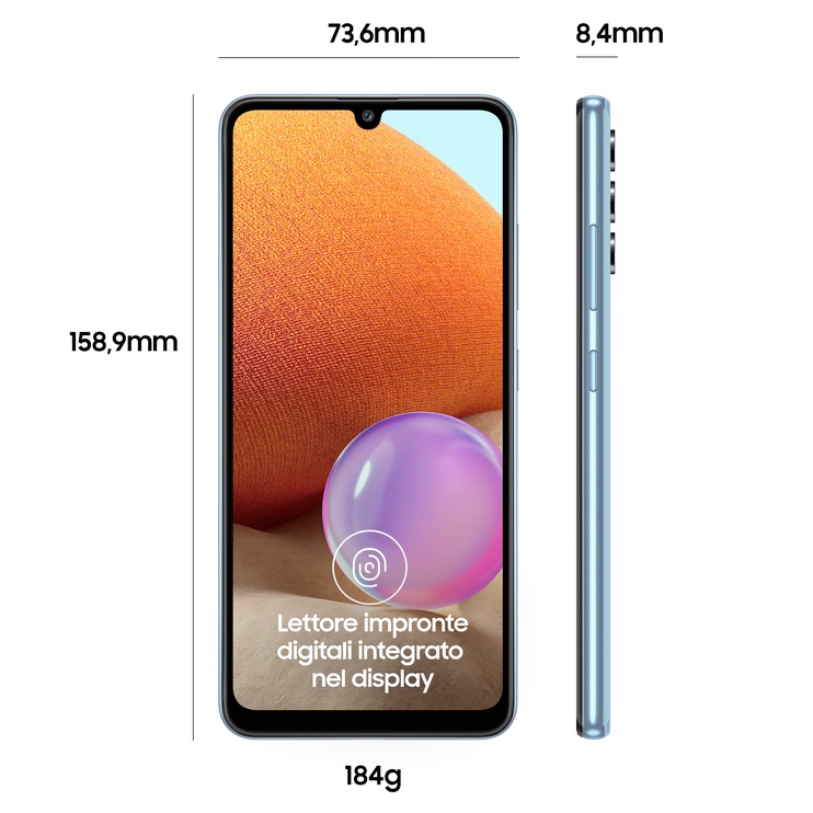Mobilais telefons Samsung Galaxy A32, zila, 4GB/128GB