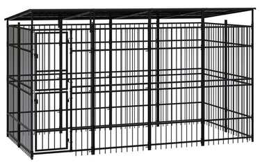 Kennel VLX Dog Kennel With Roof, 3910 x 2000 x 2280 mm, teras