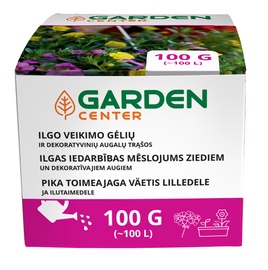 Pika toimeajaga väetised lilledele, dekoratiivsetele taimedele Garden Center, graanulid, 0.1 kg