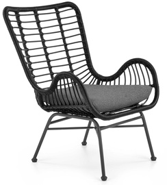 Krēsls Ikaro, melna/pelēka, 71 cm x 70 cm x 94 cm