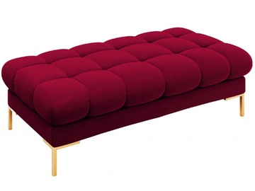 Пуф Micadoni Home Mamaia Velvet, золотой/красный, 133 см x 62 см x 41 см