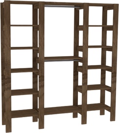 Гардероб Kalune Design City 835PUQ6102, ореховый, 33.6 см x 161.4 см x 180 см