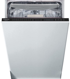 Iebūvējamā trauku mazgājamā mašīna Hotpoint Ariston HSIP 4O21 WFE, sudraba