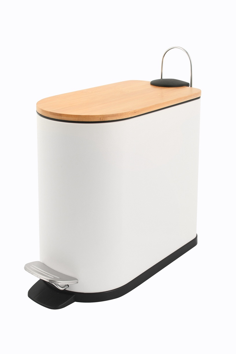 Prügikast Domoletti T-T2105MB, valge, 5 l, 38 cm x 16 cm