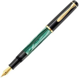 Pildspalva Pelikan M 200 F 994095, zelta/melna/zaļa, 12 gab.