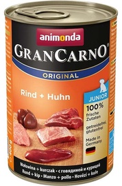 Mitrā barība (konservi) suņiem Animonda GranCarno, liellopa gaļa/vistas gaļa, 0.4 kg