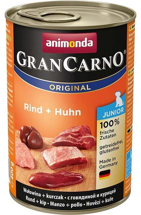 Šlapias šunų maistas Animonda GranCarno, jautiena/vištiena, 0.4 kg