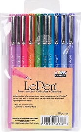 Lodīšu pildspalva Marvy Le Pen, daudzkrāsains, 10 gab.