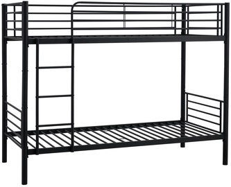 Кровать двухэтажная Bunky, черный, 215 x 99 см