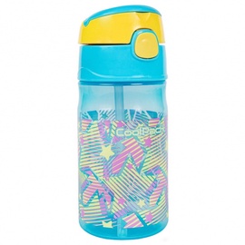 Ūdens pudele CoolPack Dance Floor Handy, zila/daudzkrāsains, 0.3 l