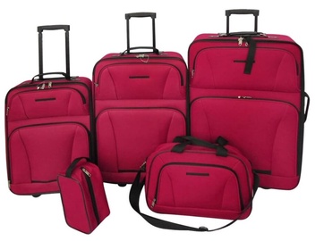Koferu komplekts VLX 5 Piece Travel 90155, sarkana, 350 x 180 x 510 mm