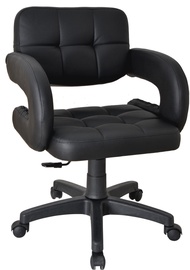 Biroja krēsls Kalune Design Burocci Cappa, 58 x 58 x 110 cm, melna