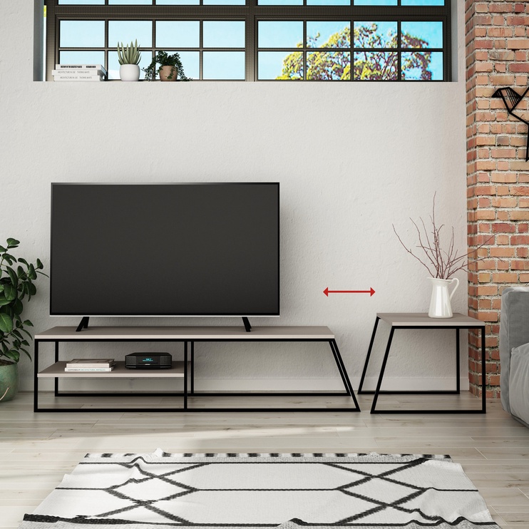 TV-laud Kalune Design Sehpasý, must/hele pruun, 45 cm x 163 cm x 38 cm