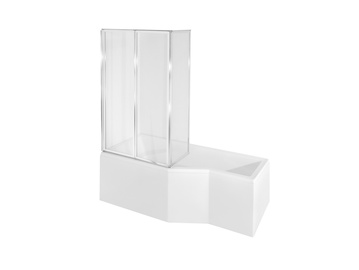 Vann, seinaga seinaga, sisseehitatav Besco Integra, 170 cm x 75 cm, vasakpoolne