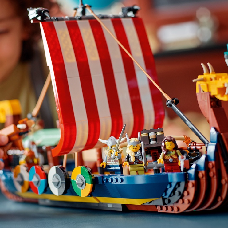 Konstruktor LEGO® Creator Viikingilaev ja Midgardi madu 31132, 1192 tk