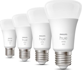 Lambipirn Philips Hue LED, A60, soe valge, E27, 9 W, 800 - 806 lm, 4 tk