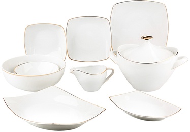 Pusdienu servīze MariaPaula Moderna Gold 0101004934, porcelāna, 24 gab.