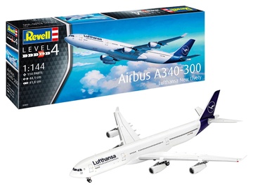 Konstruktor, lennuk Revell Lufthansa Airbus A340-300, plastik