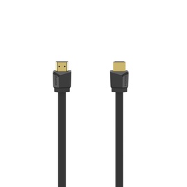 Kabelis Hama Flexi Slim HDMI, HDMI, 1.5 m, melna