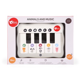 Игрушечное пианино Bo. Animals and music 82007ML, белый