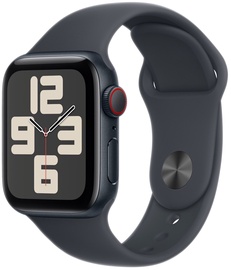 Viedais pulkstenis Apple Watch SE GPS + Cellular 40mm Case with Midnight Sport Band S/M, midnight aluminium