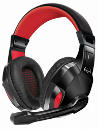 Игровые наушники Sven Comfort AP-G857MV, черный/красный