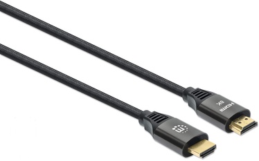 Laidas Manhattan High Speed HDMI Cable w/Ethernet HDMI 19 pin male, HDMI 19 pin male, 2 m, juoda