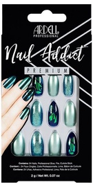 Liimitavad küüned Ardell Nail Addict Premium Green Glitter Chrome, 27 tk