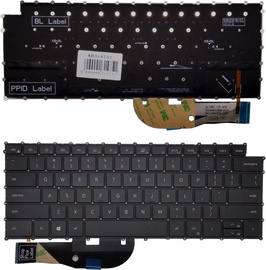 Klaviatuur Dell KB314751 for Dell XPS 9500 with backlight (US), Inglise (US), must, juhtmeta